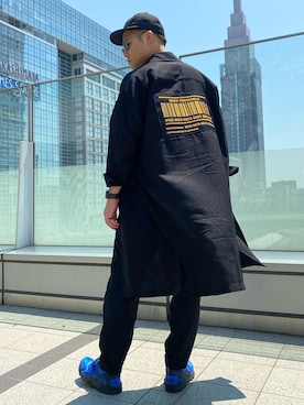 「Yohji Yamamoto（ヨウジヤマモト）のアイテム（レッグウェア）」を使った、OZL10さん（メンズ・175cm）の春コーディネート