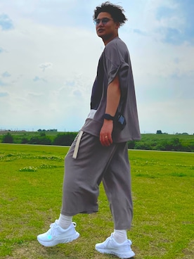 「SHAREEF（シャリーフ）のアイテム（その他パンツ）」を使った、OZL10さん（メンズ・175cm）の春コーディネート