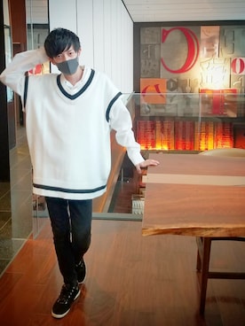 「BASQUE magenta（バスクマゼンタ）のアイテム（その他）」を使った、Taka§hi-y(타카시)さん（メンズ・170cm）の春コーディネート
