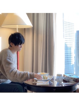 「ボアフリース」｜「アイテム（その他）」を使った、Taka§hi-y(타카시)さん（メンズ・170cm）の冬コーディネート