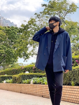 「コロナに負けない」｜「アイテム（その他）」を使った、Taka§hi-y(타카시)さん（メンズ・170cm）の春コーディネート