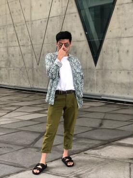 「Pi（ピーアイ）のアイテム」を使った、dadadermartinさん（メンズ・167cm）の夏コーディネート