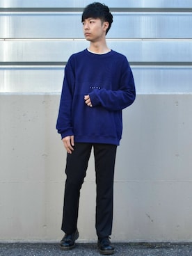 「FUTUR（フューチャー）のアイテム」を使った、saharaさん（メンズ・171cm）の春コーディネート