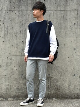 saharaさん（メンズ・171cm）の春コーディネート