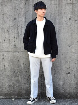 「ファッションの力を信じよう」｜「アイテム（カバーオール）」を使った、saharaさん（メンズ・171cm）の秋コーディネート