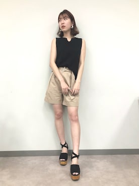 「REDYAZEL（レディアゼル）のアイテム（パンツ）」を使った、chicoさん（レディース・158cm）の春コーディネート
