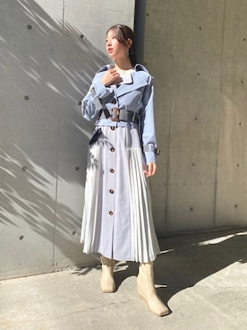 「REDYAZEL（レディアゼル）のアイテム（ジャケット/アウター）」を使った、chicoさん（レディース・158cm）の冬コーディネート