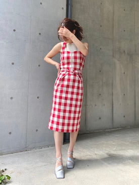「REDYAZEL（レディアゼル）のアイテム（サンダル）」を使った、chicoさん（レディース・158cm）の春コーディネート