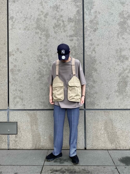 シャドーチェックトラックパンツ（その他パンツ）｜PUBLIC TOKYO