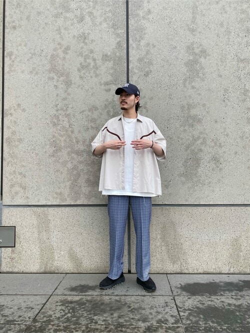 シャドーチェックトラックパンツ（その他パンツ）｜PUBLIC TOKYO