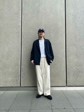 「スタイリング」｜「アイテム（ジャケット/アウター）」を使った、sasarei0131さん（メンズ・180cm）の秋コーディネート