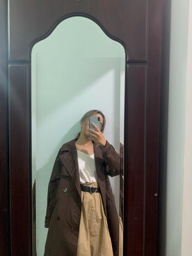 「midiskirt」｜Thanh Hàさん（レディース・168cm）の冬コーディネート