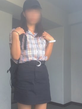 「しまむら（シマムラ）のアイテム（腕時計）」を使った、しーなさん（レディース・165cm）の夏コーディネート