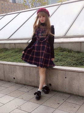 「タータンチェック」｜yukaさん（レディース・161cm）の秋コーディネート