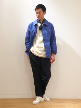 Danton モールスキン カバーオールジャケット Menを使ったメンズ人気ファッションコーディネート Wear