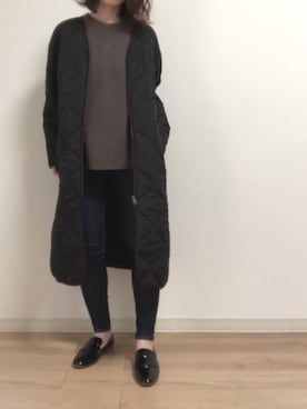 「N.O.R.C（ノーク）のアイテム（ジャケット/アウター）」を使った、Tinaさん（レディース・158cm）の冬コーディネート