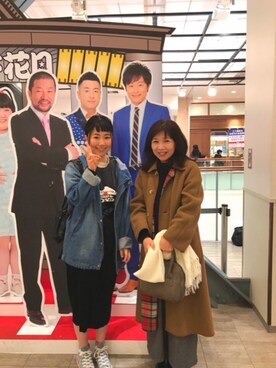「Rodeo Crowns（ロデオクラウンズ）のアイテム（デニムジャケット）」を使った、rukaさん（レディース・162cm）の冬コーディネート