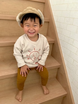 「息子コーデ」｜「アイテム（レッグウェア）」を使った、chihoさん（レディース・157cm）の冬コーディネート