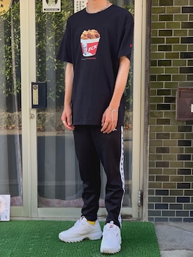 「FR2」｜「アイテム（アクセサリー）」を使った、ぺぽさん（メンズ・173cm）の夏コーディネート