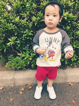 子持ちししゃも🐟さん（キッズ・80cm）の春コーディネート