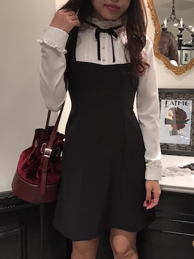 Eatme イートミー の シャツレイヤードワンピース ワンピース Wear