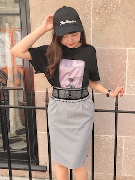 「キャップ女子」｜eatme-staffさん（レディース・162cm）の春コーディネート