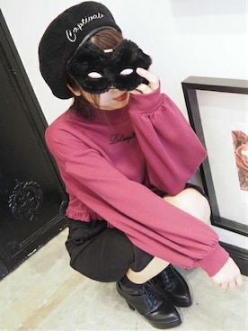 「アイテム（スマホケース/カバー）」を使った、eatme-staffさん（レディース・162cm）の秋コーディネート