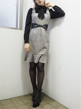 「アイテム（タイツ/ストッキング）」を使った、eatme-staffさん（レディース・162cm）の秋コーディネート