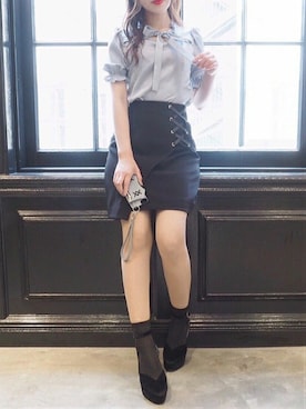 「アイテム（スマホケース/カバー）」を使った、eatme-staffさん（レディース・162cm）の夏コーディネート