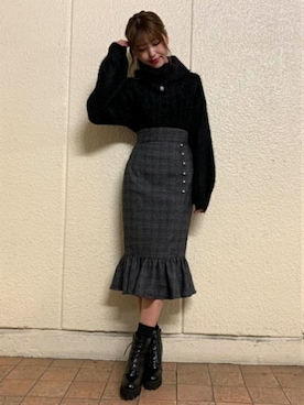 「アイテム（スカート、その他）」を使った、eatme-staffさん（レディース・162cm）の冬コーディネート