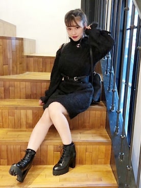 「バッグ」｜「アイテム（その他雑貨）」を使った、eatme-staffさん（レディース・150cm）の冬コーディネート