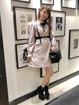 「アイテム（ヘアアクセサリー、シルバー系）」を使った、eatme-staffさん（レディース・164cm）の冬コーディネート