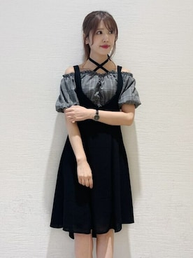 「セットアップスタイル」｜「アイテム（ワンピース/ドレス）」を使った、eatme-staffさん（レディース・162cm）の夏コーディネート