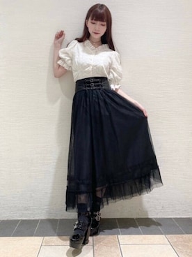 「EATME」｜「アイテム（アクセサリー）」を使った、eatme-staffさん（レディース・160cm）の春コーディネート