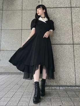 「EATME」｜「アイテム（アクセサリー）」を使った、eatme-staffさん（レディース・160cm）の秋コーディネート