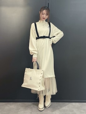 「EATME」｜「アイテム（ワンピース/ドレス）」を使った、eatme-staffさん（レディース・164cm）の秋コーディネート