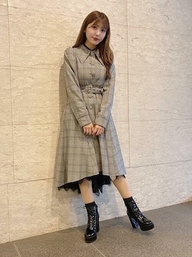 「アイテム（その他アウター、その他）」を使った、eatme-staffさん（レディース・162cm）の秋コーディネート