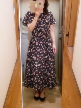 「DRESKIP（ドレスキップ）のアイテム（ワンピース/ドレス）」を使った、yukoさん（レディース・153cm）の夏コーディネート