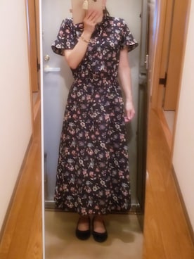 「DRESKIP（ドレスキップ）のアイテム（ワンピース/ドレス）」を使った、yukoさん（レディース・153cm）の夏コーディネート