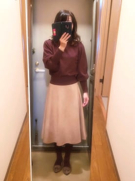 「feminine cafe（フェミニンカフェ）のアイテム」を使った、yukoさん（レディース・153cm）の秋コーディネート