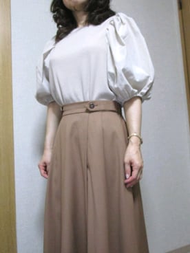 「異素材トップス」｜yukoさん（レディース・153cm）の夏コーディネート
