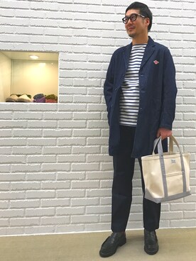 Orcival キャンバス トートバッグ 中 Ecr Blkを使った人気ファッションコーディネート Wear