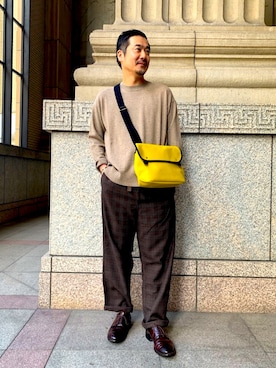 「VETRA（ベトラ）のアイテム」を使った、宮崎 敦さん（メンズ・179cm）の秋コーディネート