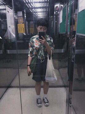 「planet（planet）のアイテム」を使った、菜心魚さん（レディース・152cm）の春コーディネート