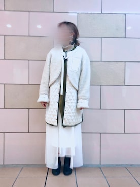 「TOGA PULLA（トーガ　プルラ）のアイテム（アクセサリー）」を使った、n.a.oさん（レディース・162cm）の冬コーディネート