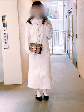 「Simplicite（サンプリシテ）のアイテム（ワンピース/ドレス）」を使った、n.a.oさん（レディース・162cm）の春コーディネート