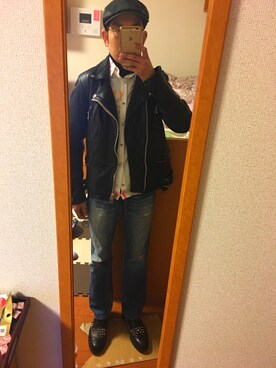 「L.H.P Private Brand（エルエイチピープライベートブランド）のアイテム（ジャケット/アウター）」を使った、TomoakiKimuraさん（メンズ・168cm）の冬コーディネート