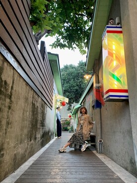 「アイテム（ピーコート）」を使った、Ula（小鄧）🎀さん（レディース・165cm・30代）の春コーディネート