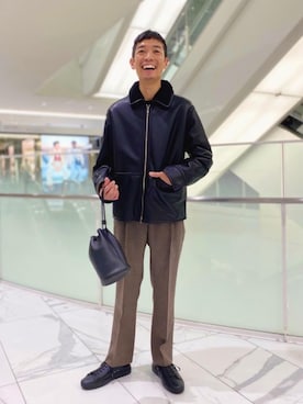 「UNITED ARROWS（ユナイテッドアローズ）のアイテム（その他アウター）」を使った、IMさん（メンズ・174cm）の秋コーディネート