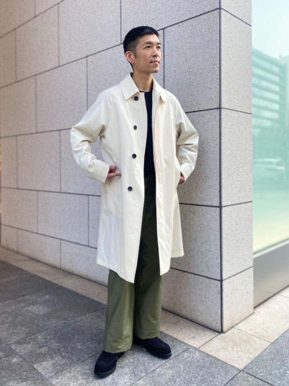 「トレンド、リラックス、シューズ、あうたー」｜「UNITED ARROWSの＜UNITED ARROWS＞ ２アイレット Uチップ ブーツ（ブーツ、ブラック系）」を使った、IMさん（メンズ・174cm）の冬コーディネートの1枚目の写真